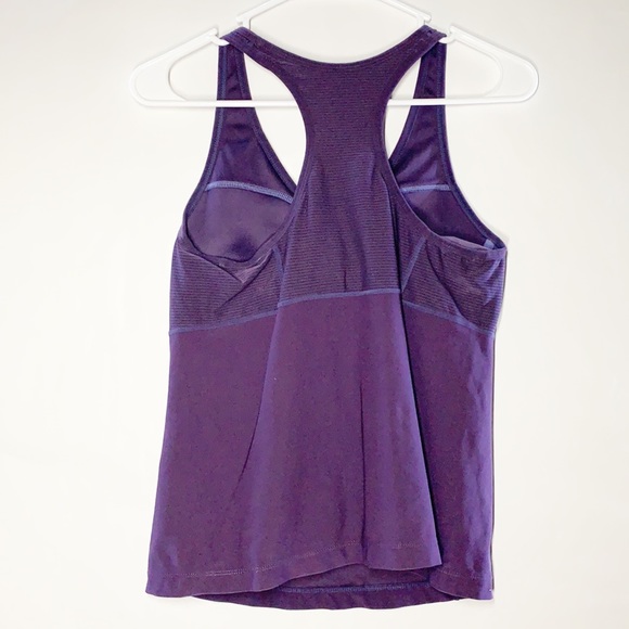 Nike women's purple athletic high support tank top - Picture 2 of 6